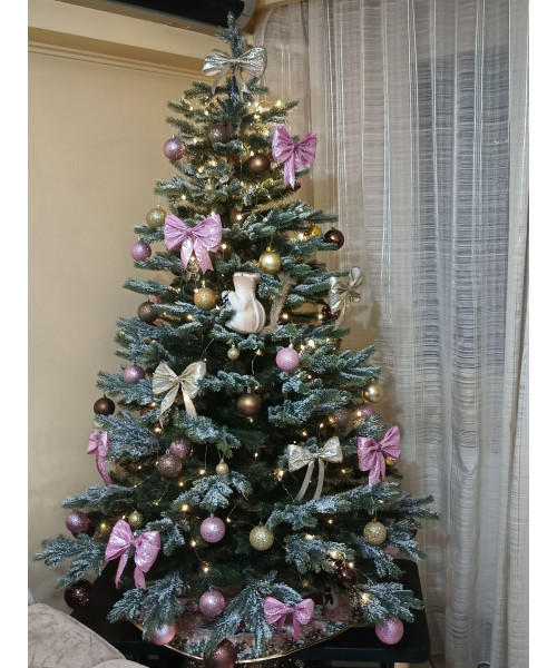 Umetno božično drevo Burnitat 3D + 2D - 220 cm