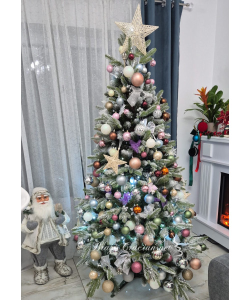 Umetno božično drevo Montan 3D + 2D - 220 cm