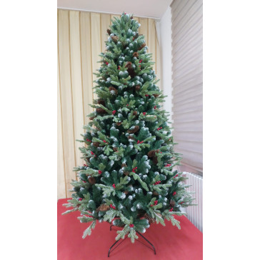 Umetno božično drevo Rustic 3D + 2D - 220 cm