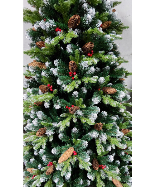 Umetno božično drevo Rustic 3D + 2D - 220 cm