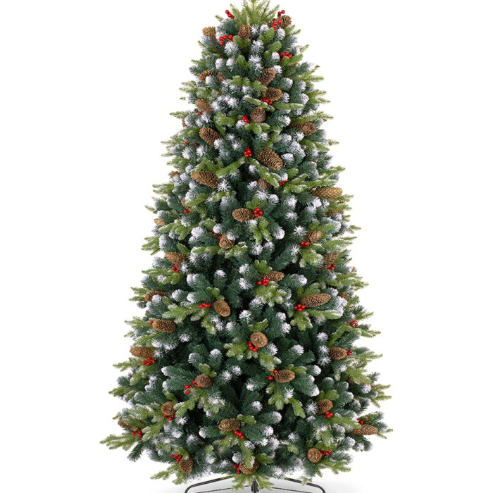 Umetno božično drevo Rustic 3D + 2D - 220 cm