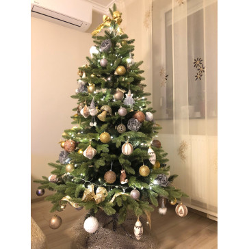 Umetno božično drevo Premium Lux 3D + 2D - 220 cm
