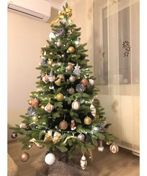 Umetno božično drevo Premium Lux 3D + 2D - 220 cm