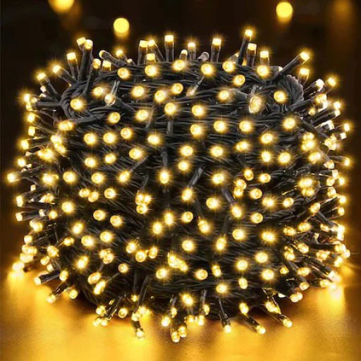 Božične lučke s toplo svetlobo, 200 LED-lučk, 16 m