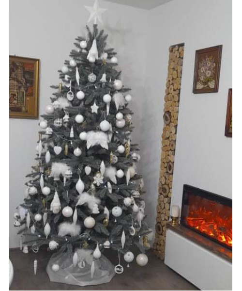 Umetno božično drevo Silver 220 cm