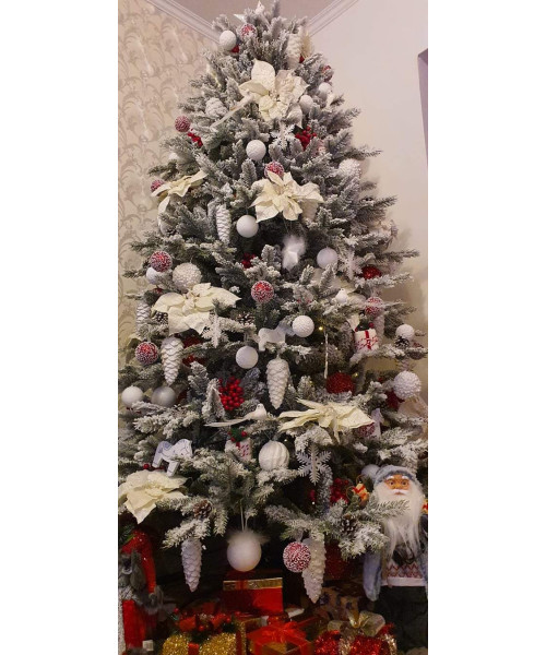 Umetno božično drevo Realistic 3D + 2D - 220 cm